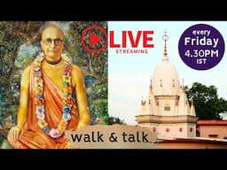 walk through Chaitanya Math - place of Bhaktisiddhanta Sarasvati -  live from Sri Dham Mayapur