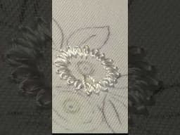 Hand Embroidery  Flower design Spider Web Stitch