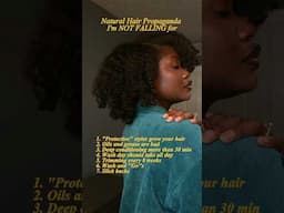 Natural Hair Propaganda I’m Not Falling For #shorts #youtubeshorts
