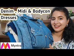 Myntra Vacation Dress , Denim Dresses & Midi Dresses Haul 💕 | Myntra Dresses Haul | Neema's Corner