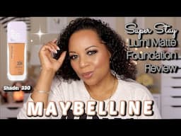 Maybelline Super Stay Lumi Matte Foundation Review-Shade 330 | Oh my!  🤯