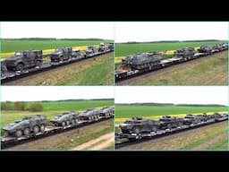Militärzug mit Kodiak, Boxer, Bushmaster, Iveco Manticore, Fennek, Wolf, Logistik