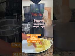 Peach, Cucumber Pineapple Juice #shorts #juicerecipe