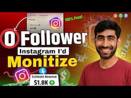 0 Follower Par Instagram I'd monitize 😱 | Instagram page monitize kaise karen | Instagram