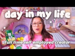 Self Employed Artist Day in the Life 🎀 Packing Orders, Content Creating & My New IG Growth Strategy!