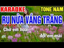 RU NỬA VẦNG TRĂNG Karaoke Tone Nam - Karaoke Mai Phạm