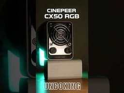 Overview Zhiyun Cinepeer NEW CX50 RGB Light #unboxing #lighting #rgblight #shorts