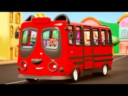 Wheels On The Bus, Vehicles Ride and Nursery Rhymes for Kids