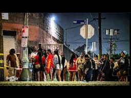 LAPD Party Break-Up w/ Topless Suspect | LOS ANGELES, CA