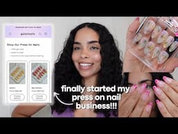 STARTING MY OWN PRESS ON NAIL BUSINESS!! 🥳💅