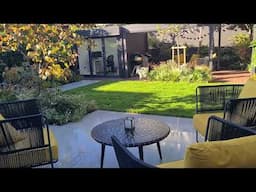 A Contemporary West London Garden with Home Office, Pergola and Large Outdoor Terrace