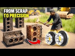 Upcycling Engine Blocks into Premium Brake Drums | Start to Finish by @Pakistani-Hands