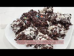 Coconut Chocolate Fudge