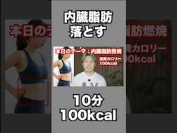 お腹の内臓脂肪10分100kcal燃焼🔥 #absworkout