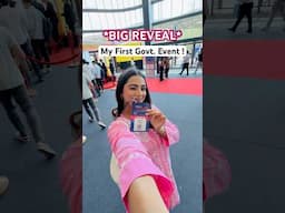 *First Time* Attend Kiya GOVERNMENT EVENT 😍 #shorts #ytshorts #minivlog