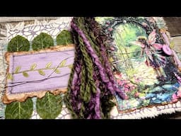 Fairy Forest Junk Journal Flip Through Smaller Journal Dragons Fairies Colorful