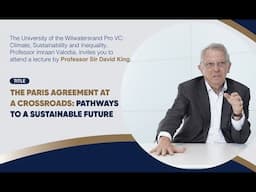 Sir David King Lecture