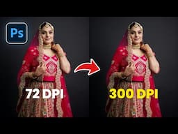 How to Change Image DPI in Photoshop | Convert 72 DPI to 300 DPI without Resizing in Photoshop
