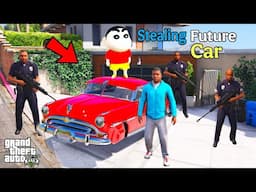 Franklin And Shinchan Stealing Future Car Exhibition Most Expensive cars in GTA V