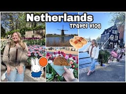 NETHERLANDS TRAVEL VLOG: Amsterdam, Tulips, Food, & Shopping!