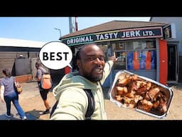 I SURPRISED a Polish Lady After Trying Original Tasty Jerk! BEST Jamaican STREET FOOD!