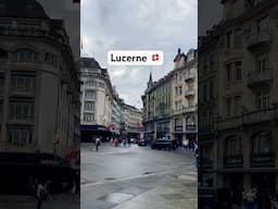 Lucerne 🇨🇭 Famous Shopping Street  #lucerne #shopping #travel  #switzerland #beautiful