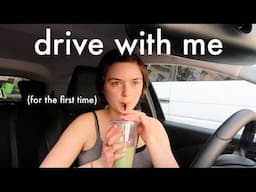 driving alone for the first time