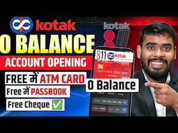 Kotak mahindra bank open account zero balance | kotak 811 account opening online zero balance
