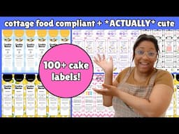Cottage Food Compliant Labels That *ACTUALLY* Look Good | Mini Cake + Cake Flight Labels