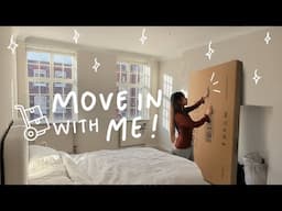 Moving Into My New Apartment in London ✨ Setting Up My Bedroom & Building Furniture!