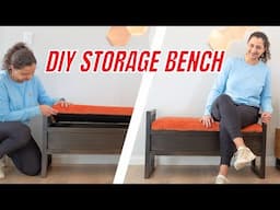 How to Build a DIY Upholstered Storage Bench | Beginner-Friendly Woodworking Project
