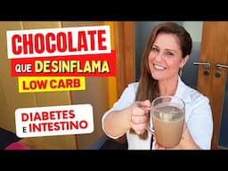 Chocolate Quente LOW CARB e ANTI-INFLAMATÓRIO, sabor PÃO DE MEL! Sem Açúcar e Leite, Poucas Calorias