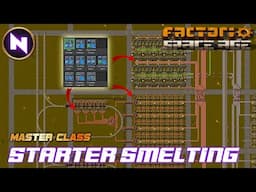 Simple Scalable EARLY GAME SMELTING Designs For SPACE AGE | Factorio Master Class/Tutorial/How to