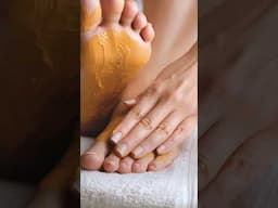 Repair Cracked Heels at Home 👣✨ | 3-Ingredient Foot Glow Mask #feetcare #diyskincare CrackedHeelFix