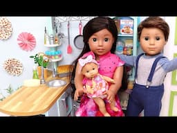 Setting Up the Cutest Kitchen for Dolls!