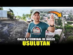 🚍Así CALLE antigua a Terminal de Buses 302 Ordinarios USULUTAN🚌Olvidada y Descuidada👎