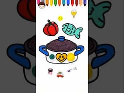 Color Mixing| Guess the mixed colors, kitchen pot, Foam slime #colormixing