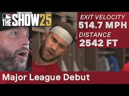 BRYCE HARPER CAN'T BELIEVE MY MAJOR LEAGUE DEBUT! | MLB The Show 25 | Road to the Show #6