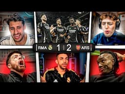 LAS MEJORES REACCIONES AL REAL MADRID 1-2 ARSENAL 😯🔥DAVOO , DjMaRiiO, EL CHIRINGUITO, LA COBRA