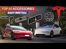 Top 10 MUST-HAVE Accessories for the NEW Tesla Model Y Juniper & Model 3 Highland!