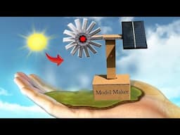 How to make a multifunction windmill with solar energy - generator - Free Energy - DIY