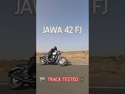 Roadster on a Racetrack? Jawa 42 FJ at NATRAX | autoX #shorts