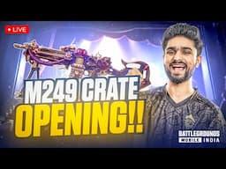 M249 CRATE OPENING | 50 SOLO KILLS TODAY? |  BGMI LIVE