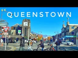 Queenstown Relaxing Autumn Drive 2025 4K | Frankton to Town Centre | New Zealand Driving Tour 4K