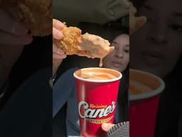 Crunchy raising canes mukbang 🍗