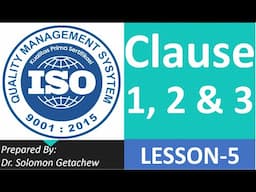 Quality Management System ISO 9001:2015 Clause 1-3 Scope | Normative References | Terms & Definition