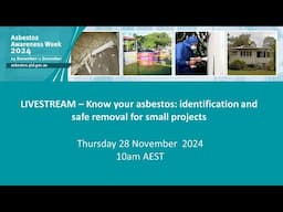 Know your asbestos webinar