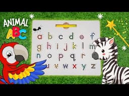 Animal ABC Song for Children - Learn to write lowercase Alphabet with Animals