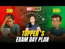 NEET 2025 Exam Day Strategy | Toppers Last Minute Plan to Score 650+ Revealed😱 #neet #neet2025
