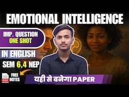Emotional Intelligence One shot video most important questions / DU SOL NCWEB / Semester 4 & 6